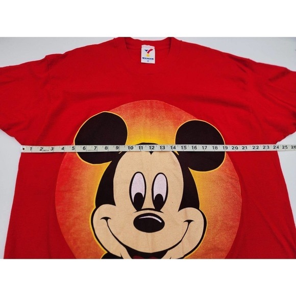 Vintage Disney Mickey Mouse Single Stitch 90s T-Shirt Made in USA Size XL - Picture 7 of 10